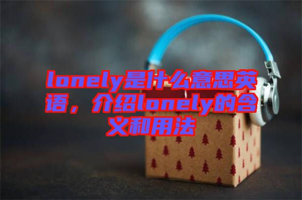 lonely是什么意思英語，介紹lonely的含義和用法