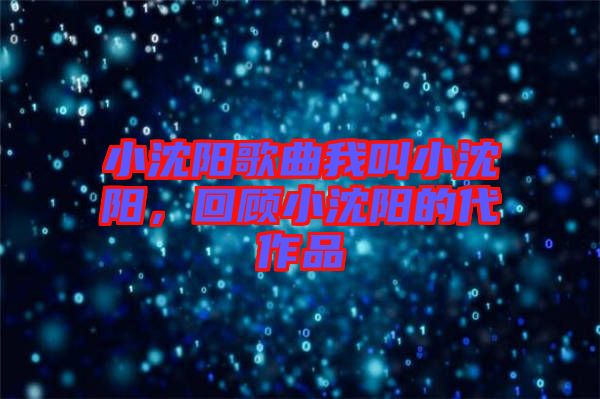 小沈陽歌曲我叫小沈陽，回顧小沈陽的代作品