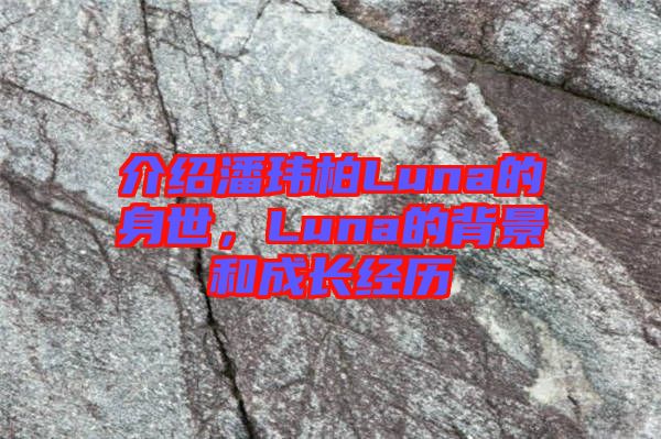 介紹潘瑋柏Luna的身世，Luna的背景和成長經歷