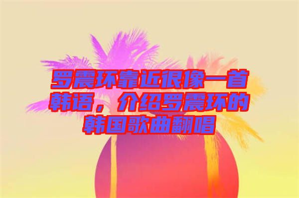 羅震環靠近很像一首韓語，介紹羅震環的韓國歌曲翻唱