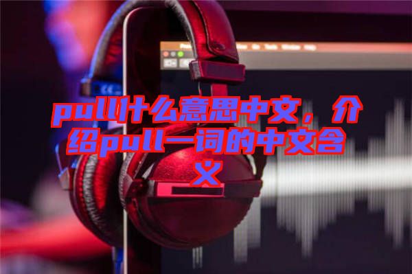 pull什么意思中文，介紹pull一詞的中文含義