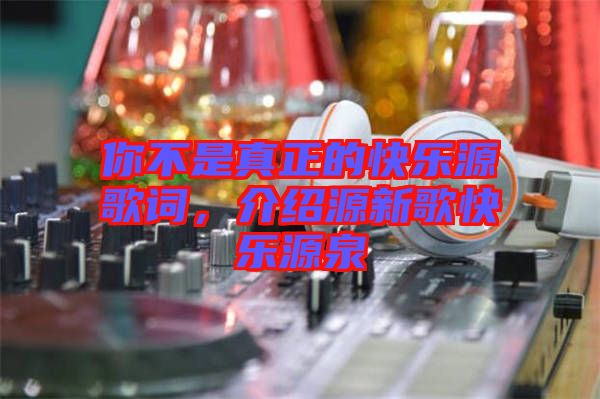 你不是真正的快樂源歌詞，介紹源新歌快樂源泉