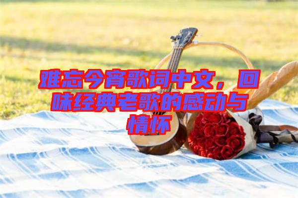 難忘今宵歌詞中文，回味經典老歌的感動與情懷